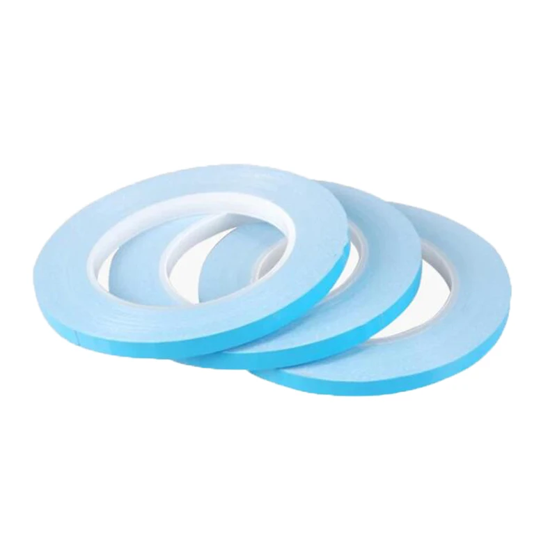 Fita cola térmica dupla-face para colar barras de led, dissipadores entre outros, larguras 3mm 5mm 6mm 8mm 10mm 12mm