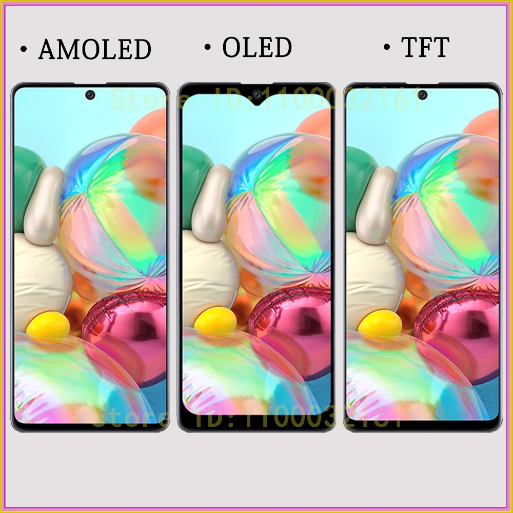 Ecrã LCD/AMOLED e moldura para Samsung Galaxy A71 A715F Ecrã LCD/AMOLED e moldura para Samsung Galaxy A71 A715F