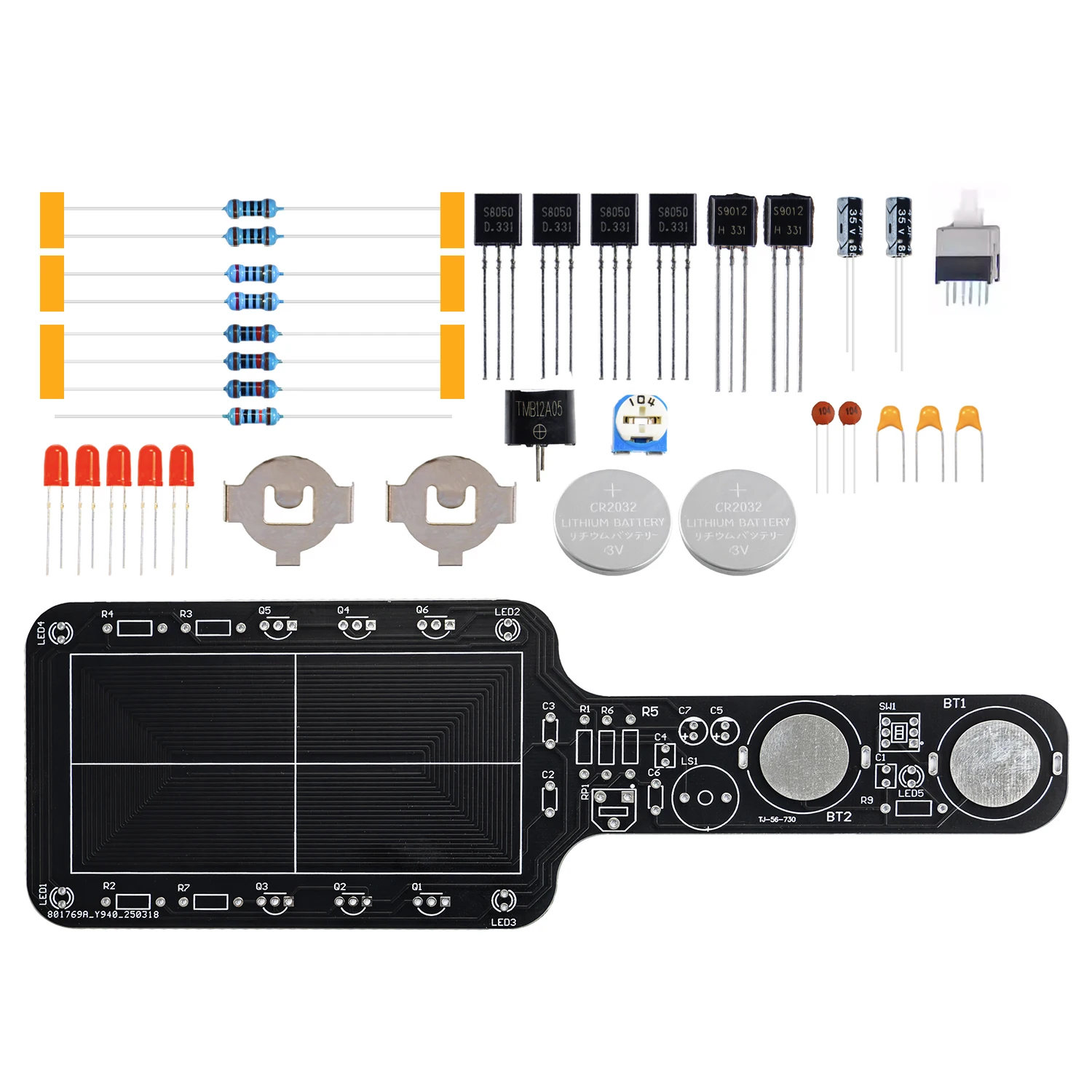 Kit de eletrónica detetor de metais funcional ideal para praticar ou aprender a soldar Kit de eletrónica detetor de metais funcional ideal para praticar ou aprender a soldar