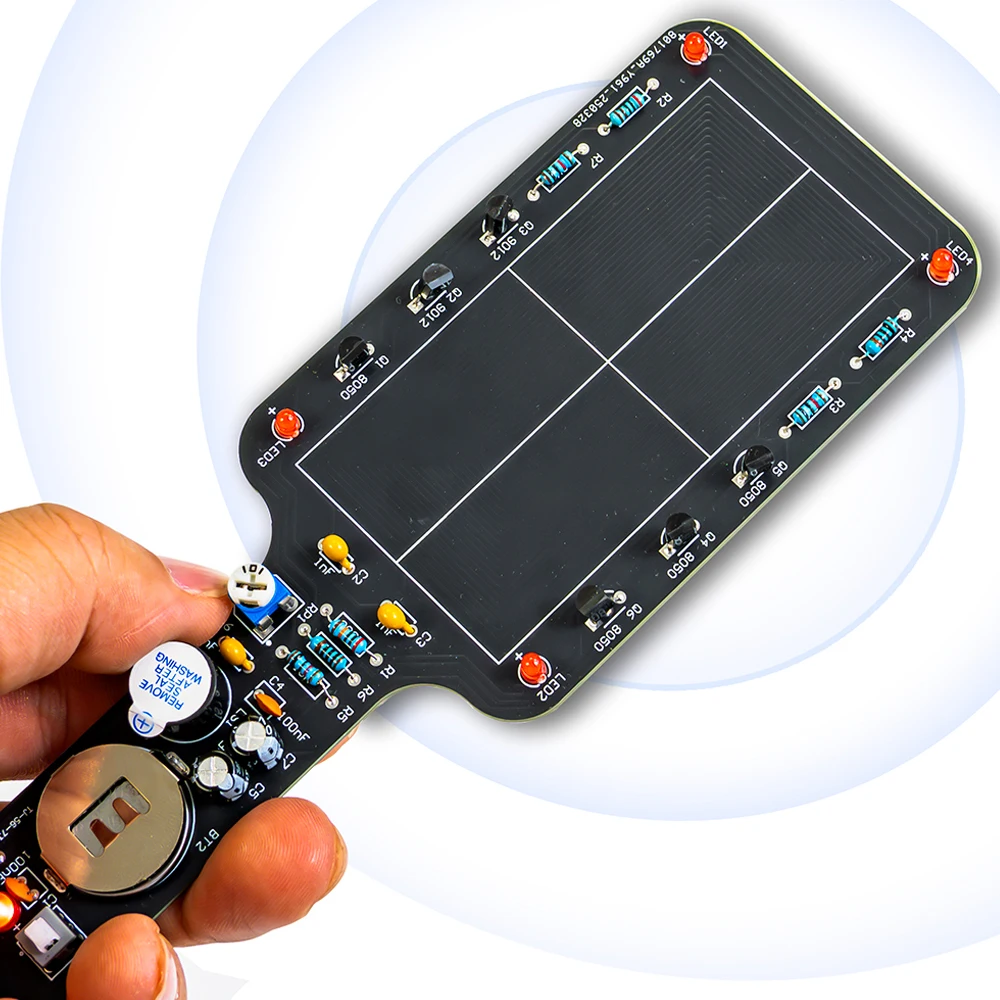 Kit de eletrónica detetor de metais funcional ideal para praticar ou aprender a soldar