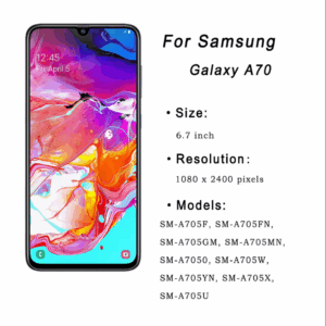 Ecrã LCD/AMOLED e moldura para Samsung Galaxy A70 A705F