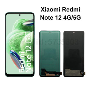 Ecrã LCD/AMOLED e moldura para Xiaomi Redmi Note 12 4G 5G