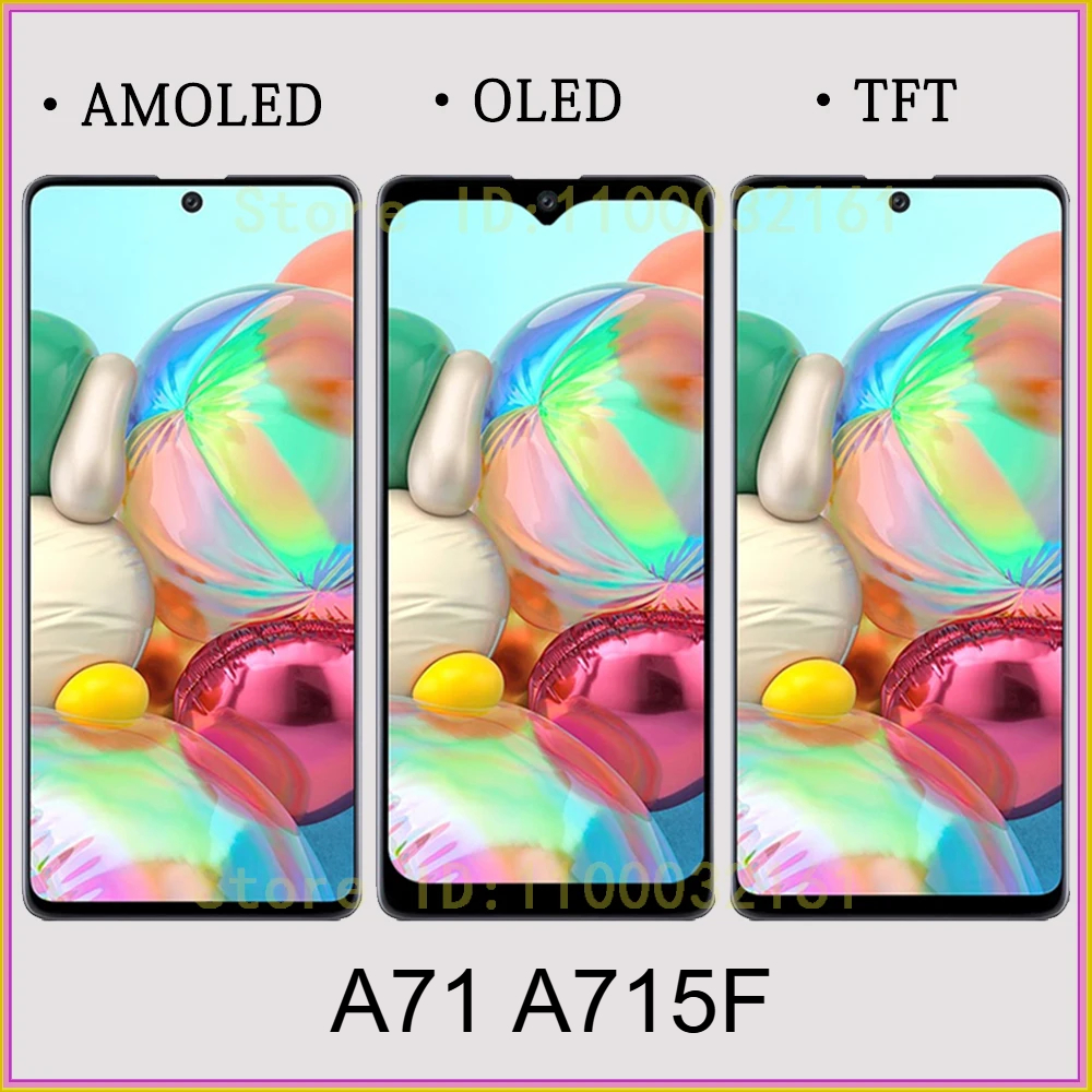 Ecrã LCD/AMOLED e moldura para Samsung Galaxy A71 A715F 1 Ecrã LCD/AMOLED e moldura para Samsung Galaxy A71 A715F