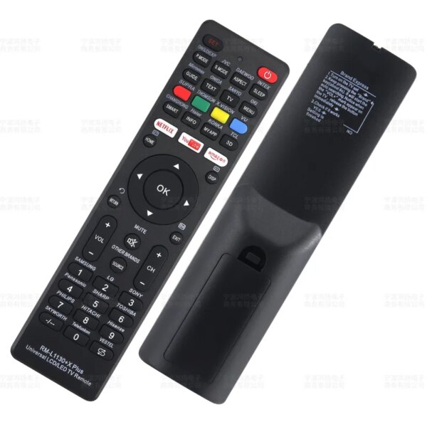 Comando universal compatível com várias marcas Preto/Branco
