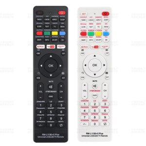 Comando universal compatível com várias marcas Preto/Branco