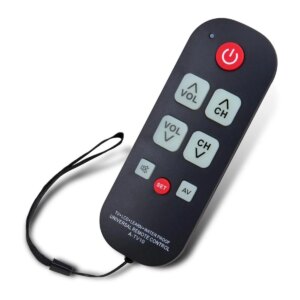 Comando universal com apenas teclas básicas para idosos e crianças