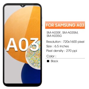Ecrã LCD e moldura para Samsung Galaxy A03 A035