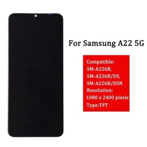 Ecrã LCD e moldura para Samsung Galaxy A22 5G A226