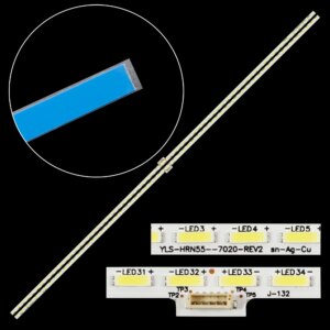 Barras LED para TV Sony 55″ YLS_HAN55_7020_REV2 YLS_HRN55_7020_REV2   KD-55X8508C 55X8507C 55X8500C XBR-55X850C 75.P3C08G001 YLS_HAN55_7020 HRN55