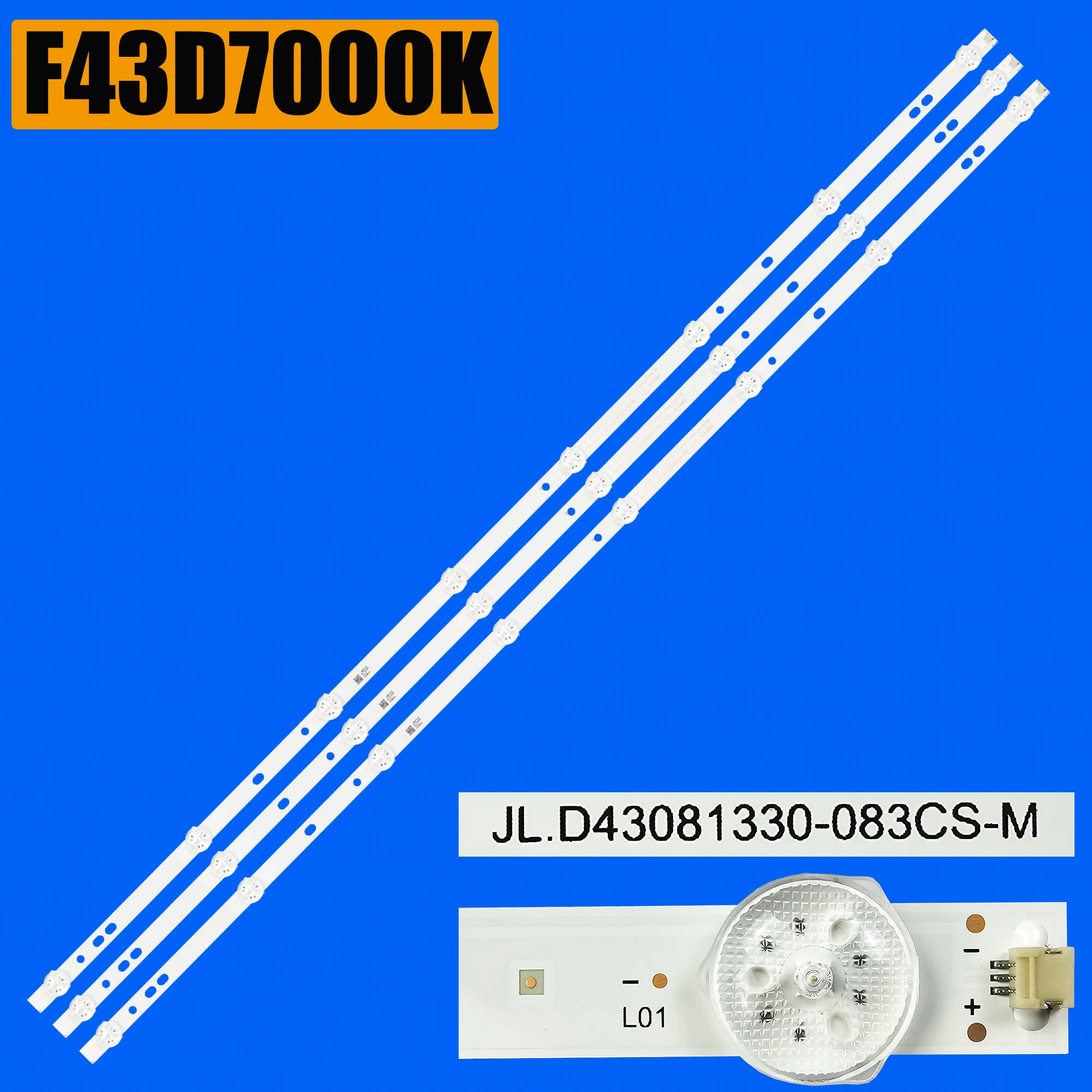 Barras LED para TCL 43" F43D7000K F43D8000K JL.D43081330-083CS-M E469119 LC430DUY-SHA1 T43D16SF-01B SAMPO EM-43AT17D 1 Barras LED para TCL 43″ F43D7000K F43D8000K JL.D43081330-083CS-M E469119 LC430DUY-SHA1 T43D16SF-01B SAMPO EM-43AT17D
