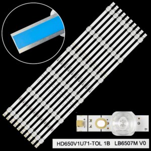 Barras LED para Hisense 65″ 65H6510G 65H6570F H65B7100 HD650V1U72-T0L1S0GM\ROH 251188 B1 CRH-BX65S1U013030T10068BR-REV1.1 H65B7300 65R7E1