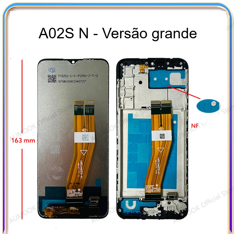 Ecrã LCD e moldura para Samsung Galaxy A02S SM-A025