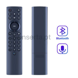 Comando para box android ZTE ZXV10 R1A B8666 B866 RC-306C-02 com controlo de voz por bluetooth e teclado numérico
