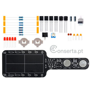 Kit de eletrónica detetor de metais funcional ideal para praticar ou aprender a soldar