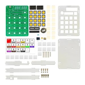 Kit de eletrónica calculadora funcional para aprender e praticar a soldar
