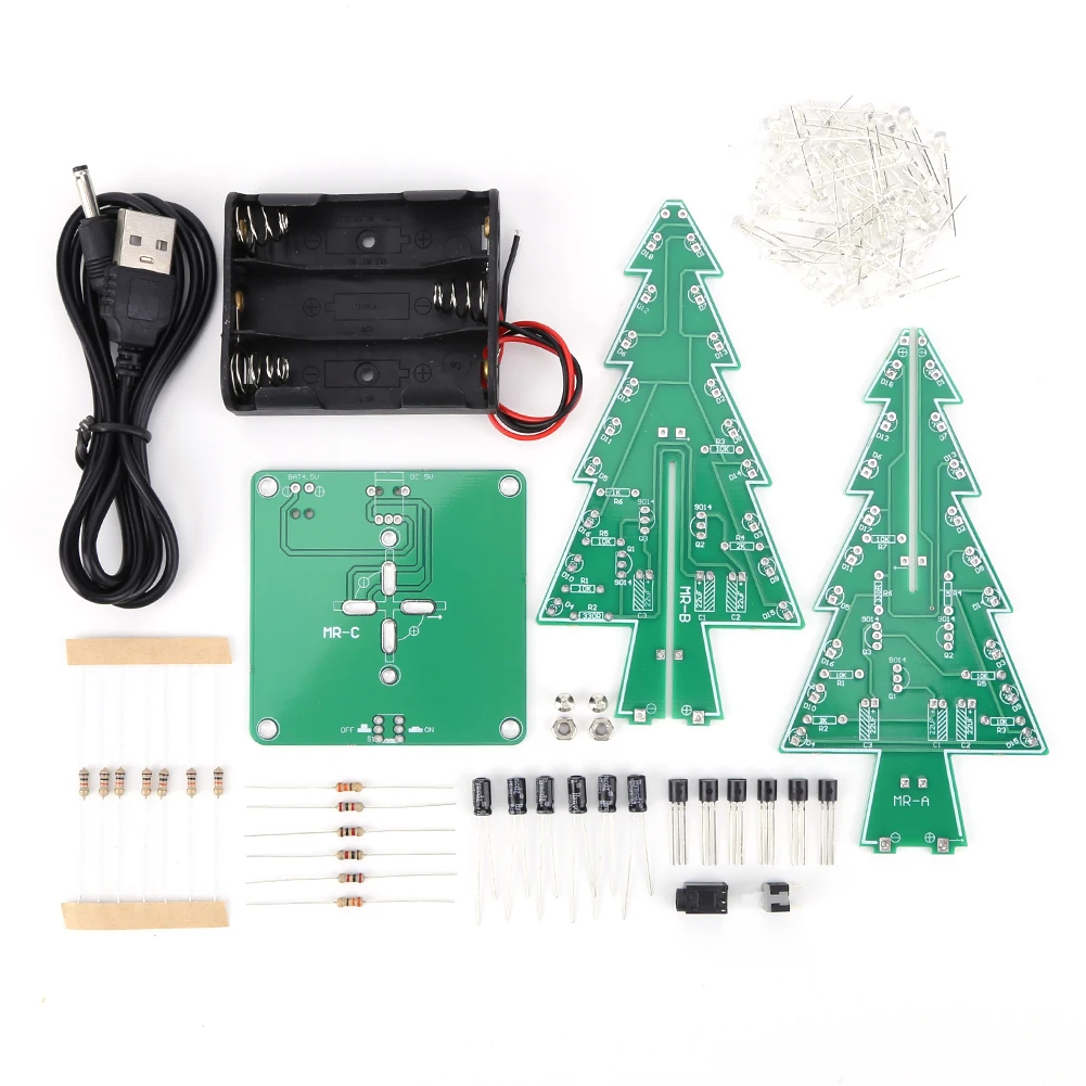 Kit de eletrónica Pinheiro de Natal para aprender ou praticar a soldar 2 Kit de eletrónica Pinheiro de Natal para aprender ou praticar a soldar - Image 2
