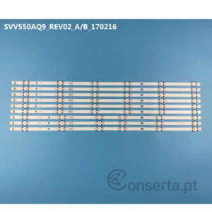 Barras LED para TVs Toshiba e JVC 55″ JL.D55061330-078AS-M-V01 JL.D55061330-078HS-M-V01 SVV550AW9